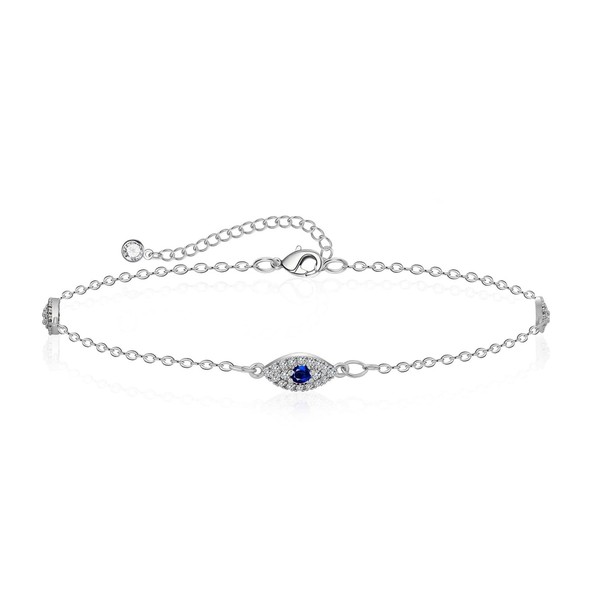 Women's Adjustable Anklet with 14K Gold Silver Plated Star Cube