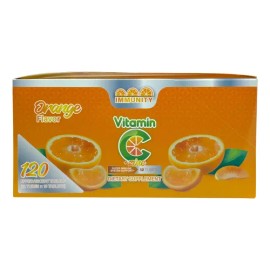 Vitamina C + Zinc 12 Tubos Con 10 Tabletas Naranja Immunity