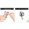 2 Pack Suction Hooks, Vacuum Suction Cup Hooks Powerful Push
