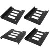 Kemcatui 4Pcs SSD HDD Mounting Bracket 2.5 to 3.5 Adapter,