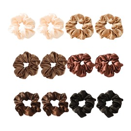 12 Pieces Of Women'S Hair Ties, Elastic Hair Ties, Satin Hair Ties, Hair Styling Tools, Fashionable And Simple Hair Accessories