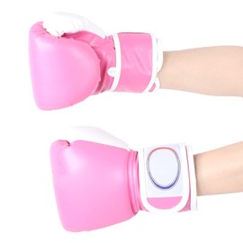 Hapivida 1 Pair Kids Boxing Gloves, Muay Thai Training Batting Gloves for Children Aged 2-11 Years, Kids, Teens, Boys, Girls, Toddlers, Junior Beginners (Pink)