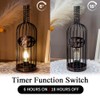 JHY DESIGN Decorative Table Lamp Battery Powered 13.5”H Cordless Metal