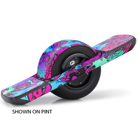 Graphics for OneWheel Pint, Zany Pink Design, Rail and Fender Decals and Grip Tape, Earth SURF Designs by Senge Graphics Inc.
