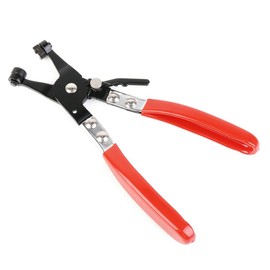 Hose Clamp Pliers Auto Hose Clamp Plier Set Swivel Flat Band Hose Clamp Plier Car Angled Clip Plier Cable Type Pliers Tube Bundle Removal Repair Maintenance Tool for Garden Car Truck (Black+Red)