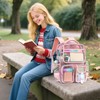 Clear Backpack for Girls with Lunch Bag, Heavy Duty Transparent