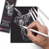 GETHPEN Professional White Charcoal Pencils Set - 6 Pieces Sketch