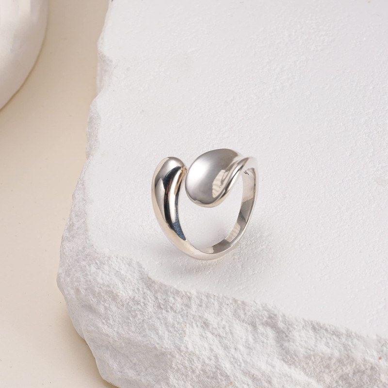 Yooping 925 Silver Ring, One Size Fits Most, Stylish, Cool,