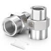 TAISHER 2PCS Forging of 316L Stainless Steel Pipe Fitting, Reducer