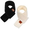 APLZGMG 2Pcs Warm Kids Winter Knit Scarves, Soft Knitted Neck