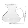 Alipis Versatile Glass Coffee Pot 300ml Heat Cold Resistant Stylish