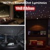 1 Sheet Glow in The Dark Wall Stickers, 407 Pcs