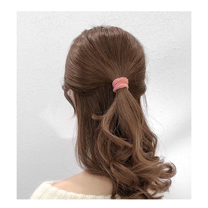 BIANHUAN Hair Ties, Ring Elastics, Colorful, Washable, Cute, Large Capacity,