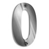 Metzler Stainless Steel House Number, V2A Stainless Steel Coarse Polished,