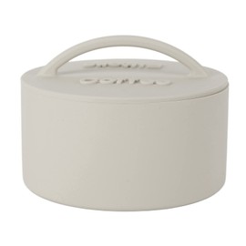 Silicone Coffee Filter Holder, Rustic Large Capacity Coffee Filter Dispenser with Dust Proof Lid for Kitchen, Cafe, Home (Gray)