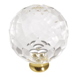 Hickory Hardware P35-CA3 35Mm Crystal Palace Crysacrylic Polished Brass Cabinet Knob