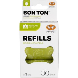 United Pets Dog Travel & Hygiene Compostable Poop Bags Green 3 Rolls
