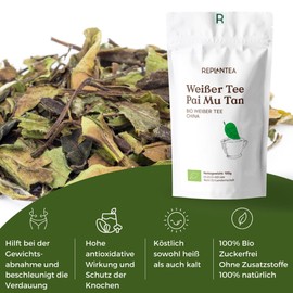 White Tea Pai Mu Tan Organic 50g | Bai Mu Dan White Tea Replantea®
