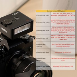 Godox iM30 Mini Flash Camera Flash GN 15 7 Power Levels Mini Manual Flash for Fuji, for Canon, for Nikon, for Sony, for Olympus Camera CCT 6500K±200K with S1/S2 Optical Control