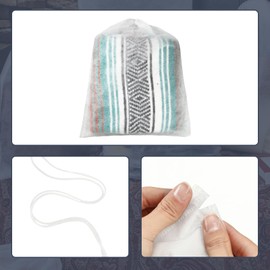 Berlune 200 Pcs Travel Shoe Bag 19.7 x 15.8 Inches Non Woven Purse Storage Bag Fabric Handbag Storage Organizer Breathable Dust Bag with Rope Dust Proof Drawstring Bag for Storing Shoes Boots, White