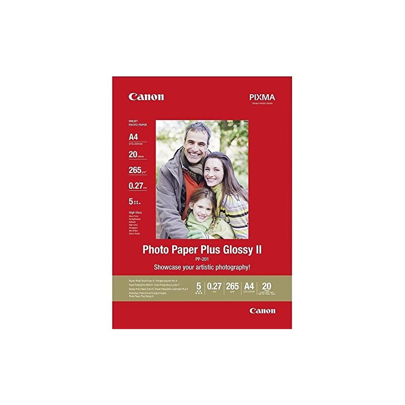 Canon Original PP-201A4 Bubblejet Media Photo Paper A4 20SH 2311B019