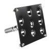GEARZAAR Bumper Tow Hook License Plate Mount Bracket Holder For