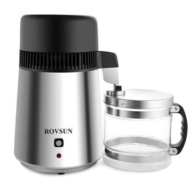 ROVSUN 1.1Gal/4L Water Distiller, 1L/H, Distilled Water Maker Machine Countertop Home