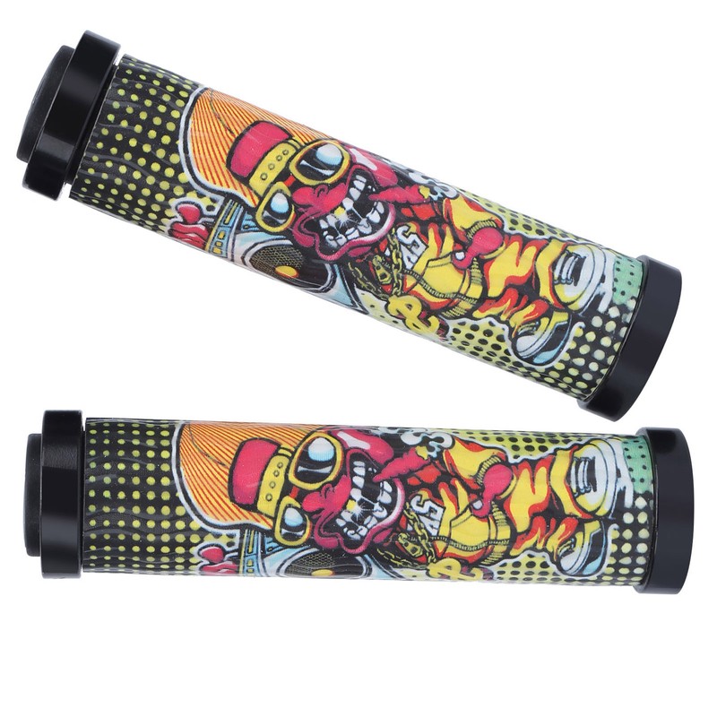 Handlebar Grips Fashionable Pattern Comfortable Cycling Equipment for Mountain BikesF
