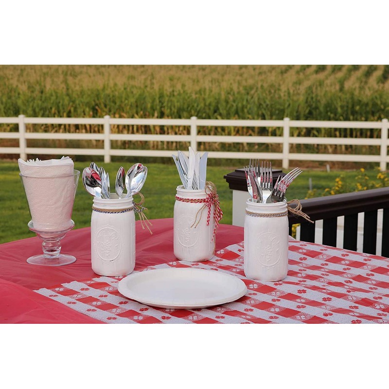 144 Heavy Duty Silver Plastic Cutlery Set - 48 of