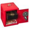 IDENA Money Safe 120 x 105 x 160 mm red