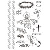 2 Sheets Temporary Cross Tattoo Rosary Tattoos Jesus Tattoo Bed