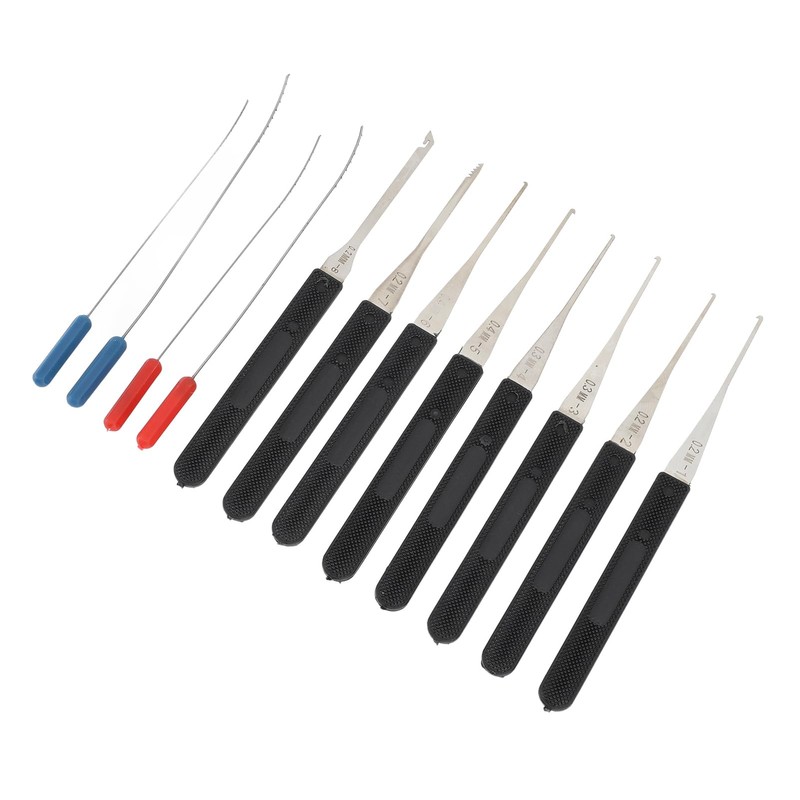 12Pcs Set 0.2-0.4mm Broken Key Extractor Pick Kit for Repair