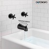 gotonovo 2 Handles Tub Shower Faucet Set,Bathtub Faucet Set with