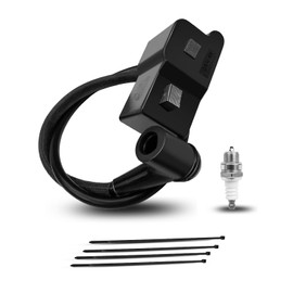 QAGGUM Ignition Coils Fit for Echo PB-580T PB-580H EB600RT Backpack Blower Engine Flywheel Module Replace A411001620 A411001621 A10058 with Spark Plug