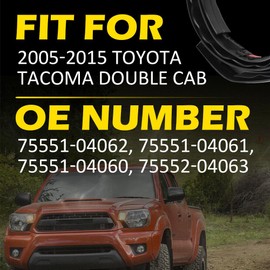 Dxuekeo Roof Drip Molding Weatherstrip Left & Right Side Roof Trim Seal Kit Compatible with Toyota Tacoma Double CAB 2005-2015 Replace# 75551-04060, 75551-04061, 75551-04062, 75552-04063