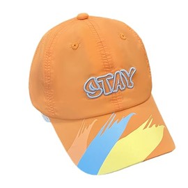 Children's Baseball Cap Boys Girls Trucker Cap Peaked Cap with Embroidery Quick Drying Mesh Cap Baseball Cap Sun Hat Sports Cap Adjustable Baseball Cap Outdoor Summer Hat, STAY-orange, Unit size