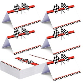 50 Pack Racing Car Table Place Cards Holiday Table Setting Name Cards