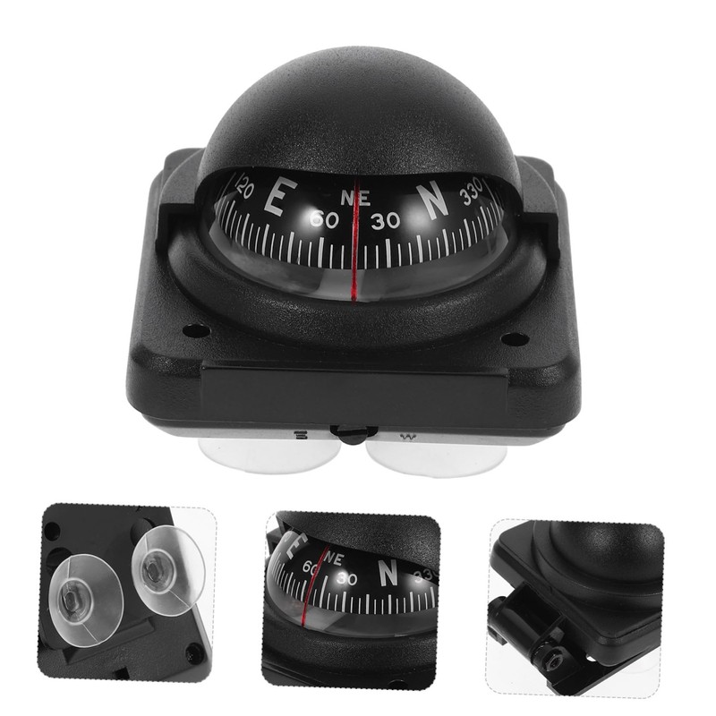 CHILDWEET Car Dashboard Compass Ball Compass for Accurate Navigation Durable
