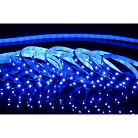 Blue Waterproof Flexible LED Strip Light, 300 LED's, 3528 SMD, Blue, 16.4 feet / 5M