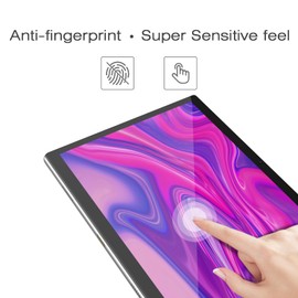 plimpton Screen Protector for PlimPad P2, 10 inch Tempered Glass Film 9H Hardness, 10.1 inch LCD Protection, Anti-Scratch, Anti-Fingerprint, Easy to Install (2 Pack)