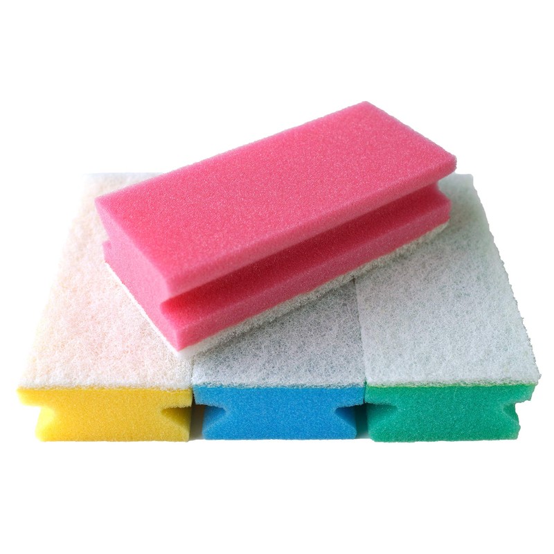 Sonty Pack of 10 Cleaning Sponge Scratch-Free Large Washable Bathroom