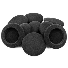 Ganbary Ersatz Ohrpolster für Ohrhörer, 5 Paar, Kopfhörerpolster Schaumschwamm Polster Earpads mit hohe Elastizität, 50mm, Schwarz