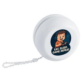 'Eat. Sleep. Game. Repeat.' Retro Style Yo-Yo (YY00047870)