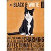 Fridge Magnet - Black and White Moggies Cat Kitten