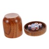 CORHAD Shake Dices Cup with Lid Wooden Dice Shaker 5