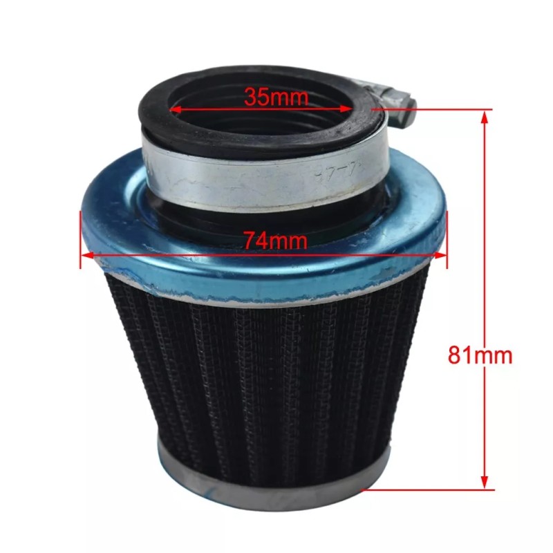 Mikuni VM16 19mm Round Slide Carburetor + 35mm Air Filter