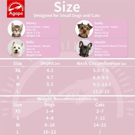 Agape Soft Dog Cone for Small Dogs & Cats, Comfy Dog Recovery Collar After Surgery, Adjustable E Collar Alternative to Stop Licking, Protective Elizabethan Collar for Pup&Kitty, Comfortable Dog Cones