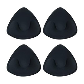 GSHLLO 2 Pairs Triangle Bra Enhancer Pads Bikini Replacement Inserts Removable Sports Bra Cups Push Up Swimsuit Inserts Black