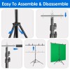 iMounTEK 5×6.5FT Heavy Duty Photography Background Backdrop Support Tripod Stand