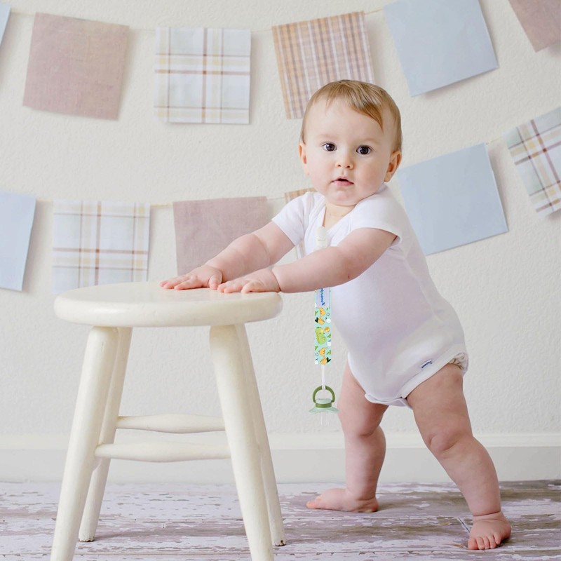 Smlpuame Baby Dummy Chain Girls Boys, Pack of 6 BPA-Free